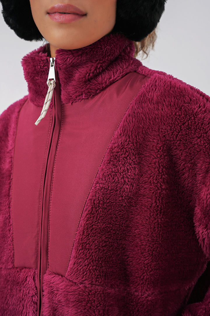 BGD Women Women's Plush Jacket - Purple - Cuauhtémoc