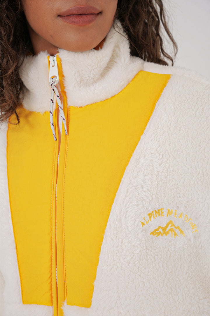 BGD Women Women's Plush Jacket - Yellow - Levittown