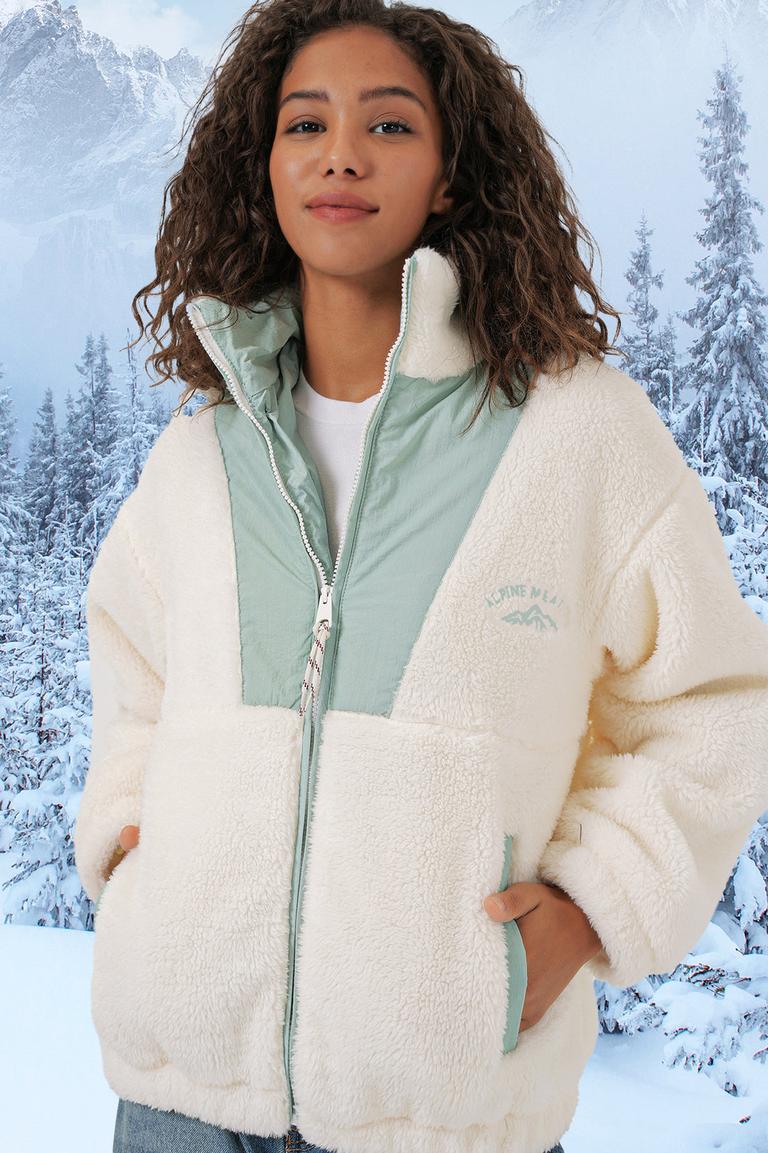 BGD Women Women's Plush Jacket - Turquoise - Mentor