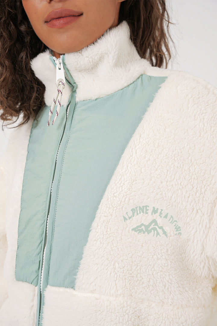 BGD Women Women's Plush Jacket - Turquoise - Mentor