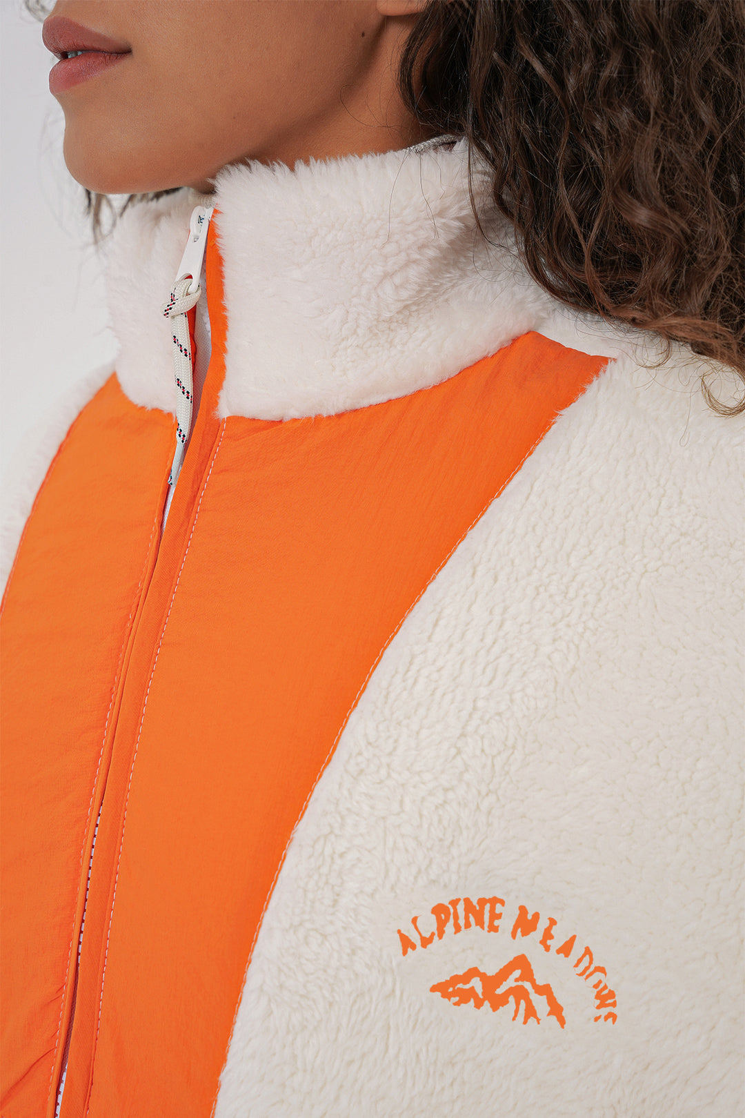 BGD Women Women's Plush Coat Jacket - Orange - Clay