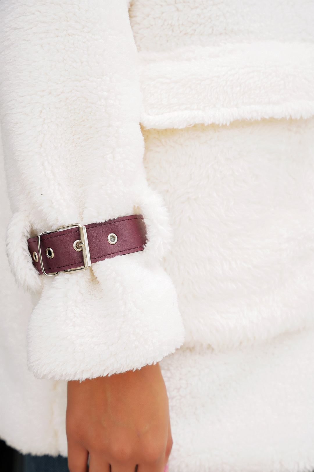 BGD Women Women's Oversize Plush Coat - Purple - Chetumal