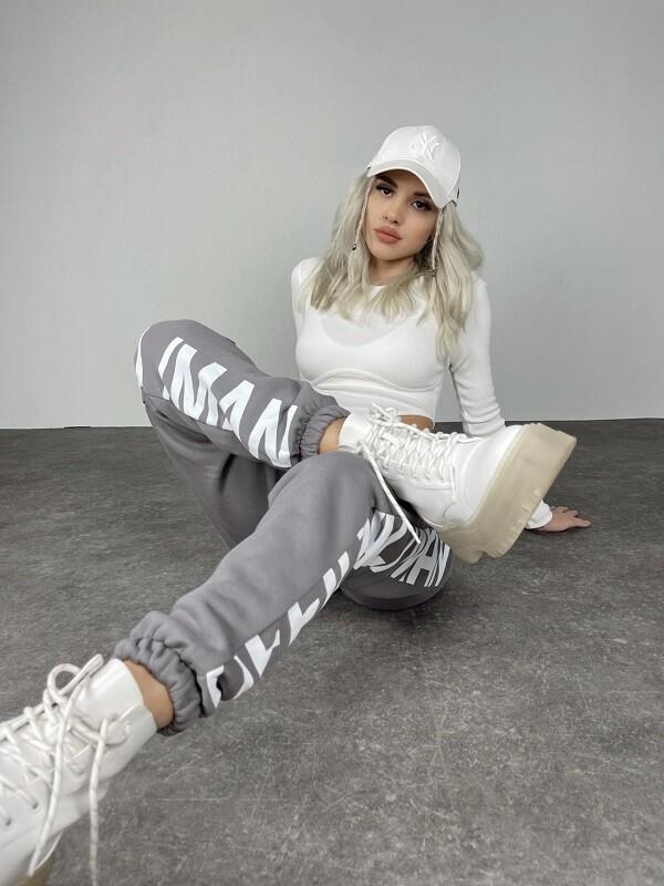HLLY Women Dean Sweatshirt Gray - Arlington Heights