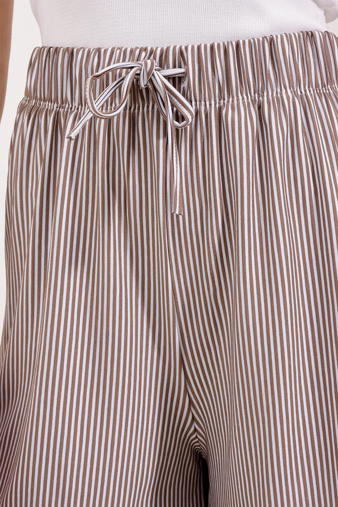 BGD Women Striped Shorts - Brown - Brăila