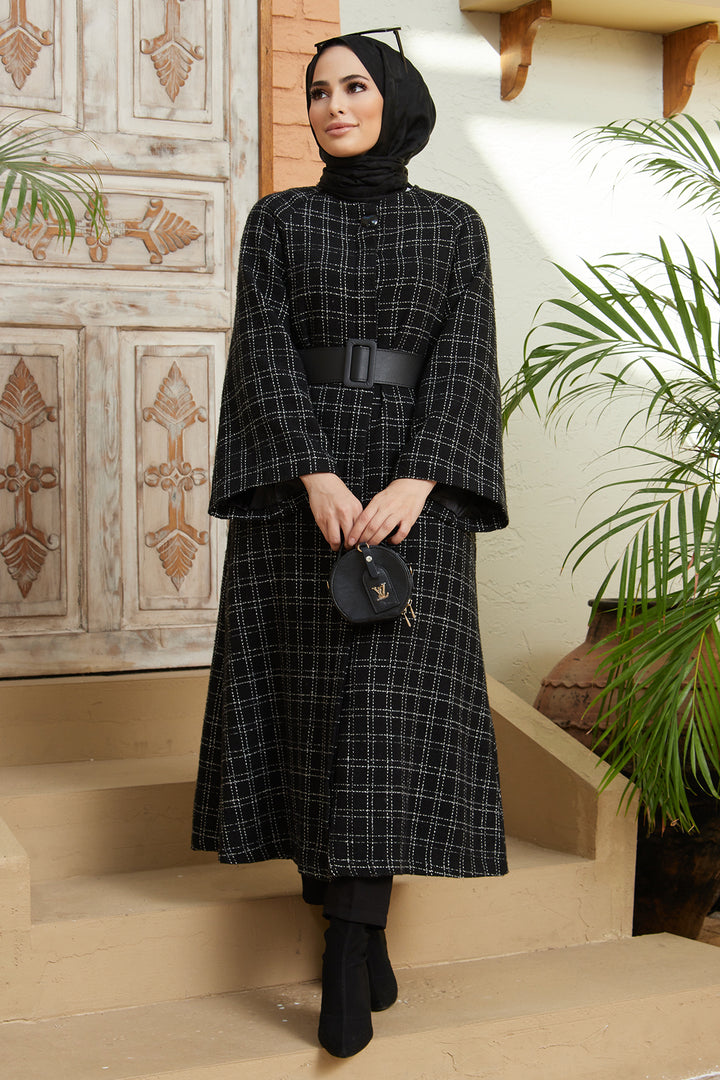 ZRF Women Chanel Belted Coat - Black - Dzhankoi