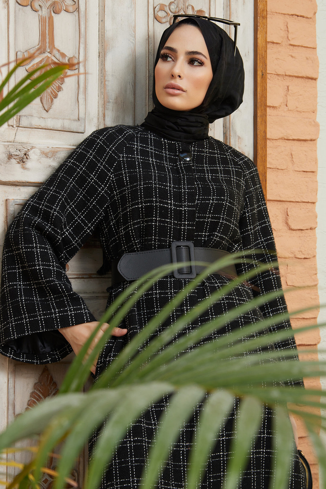 ZRF Women Chanel Belted Coat - Black - Dzhankoi