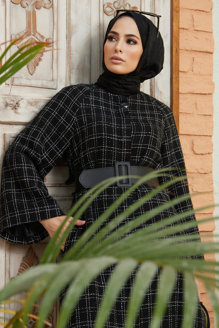 ZRF Women Chanel Belted Coat - Black - Dzhankoi