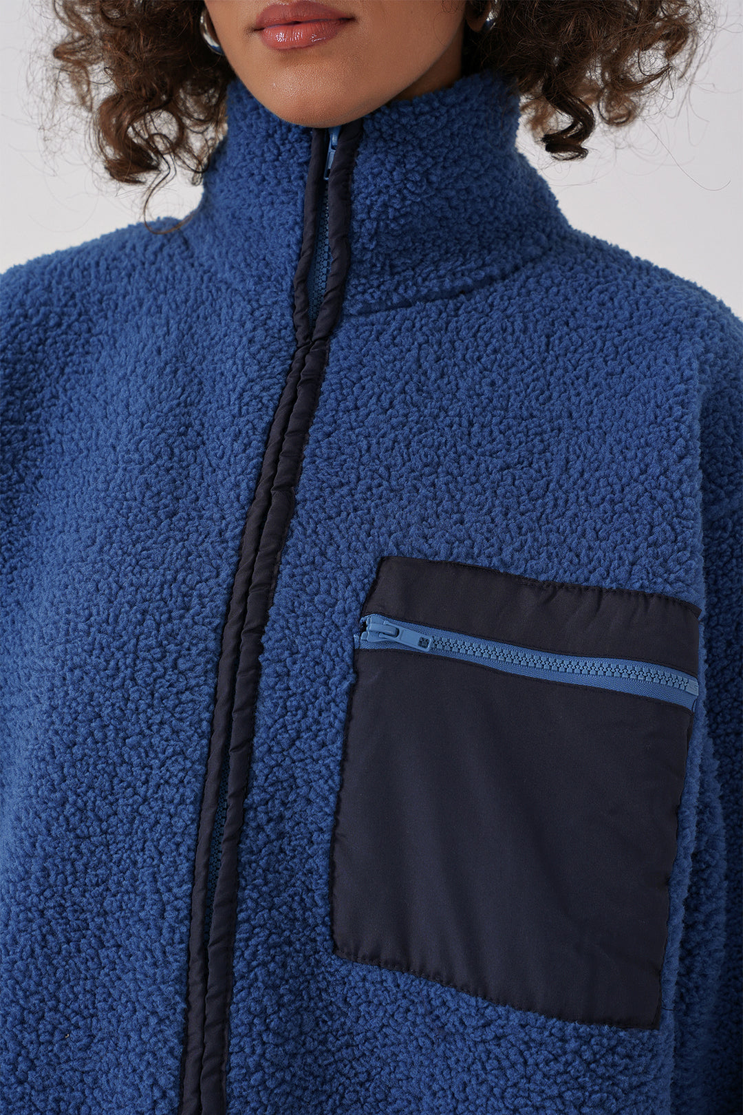 BGD Women Zippered Oversized Plush Jacket - Saks - Ocoee