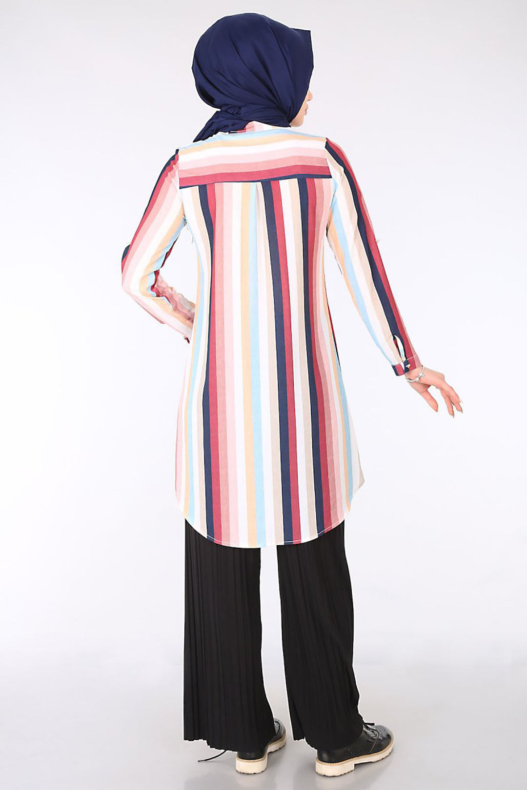BGD Women JUDGE COLLAR HIJAB TUNIC - Purple - Chalco