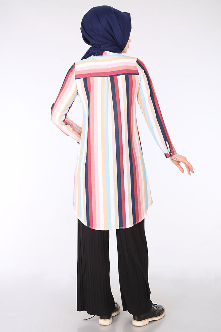 BGD Women JUDGE COLLAR HIJAB TUNIC - Purple - Chalco
