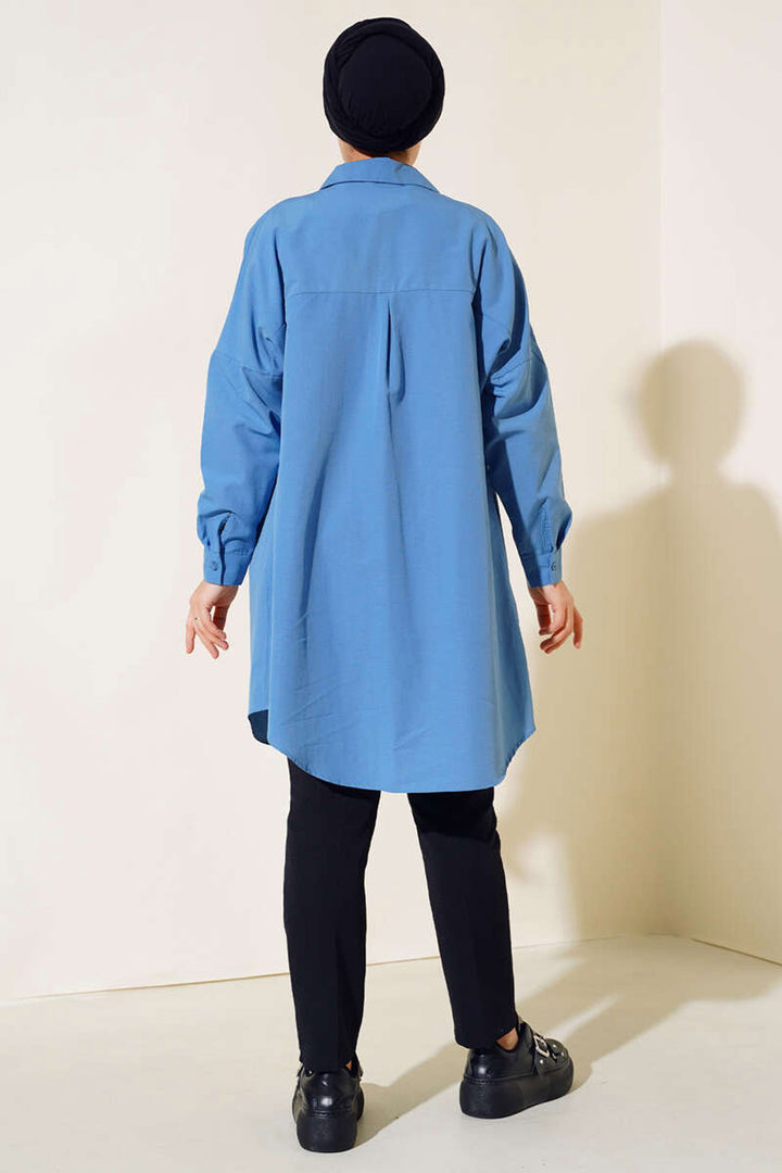 BGD Women Hijab Tunic - Indigo - Axochiapan