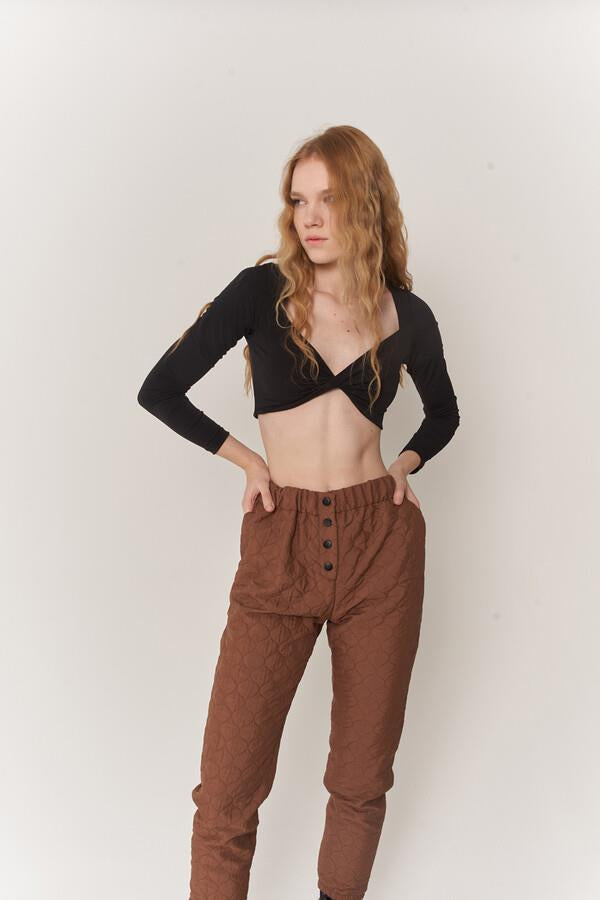 HLLY Women Sancho Pantolon Coffee - فيرنهايم