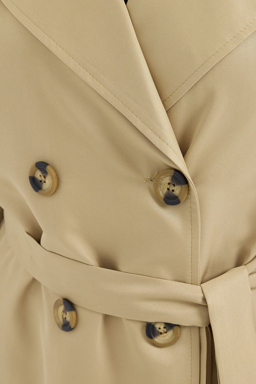 BGD Women Double-Breasted Trench Coat - Army Green - Copperas Cove