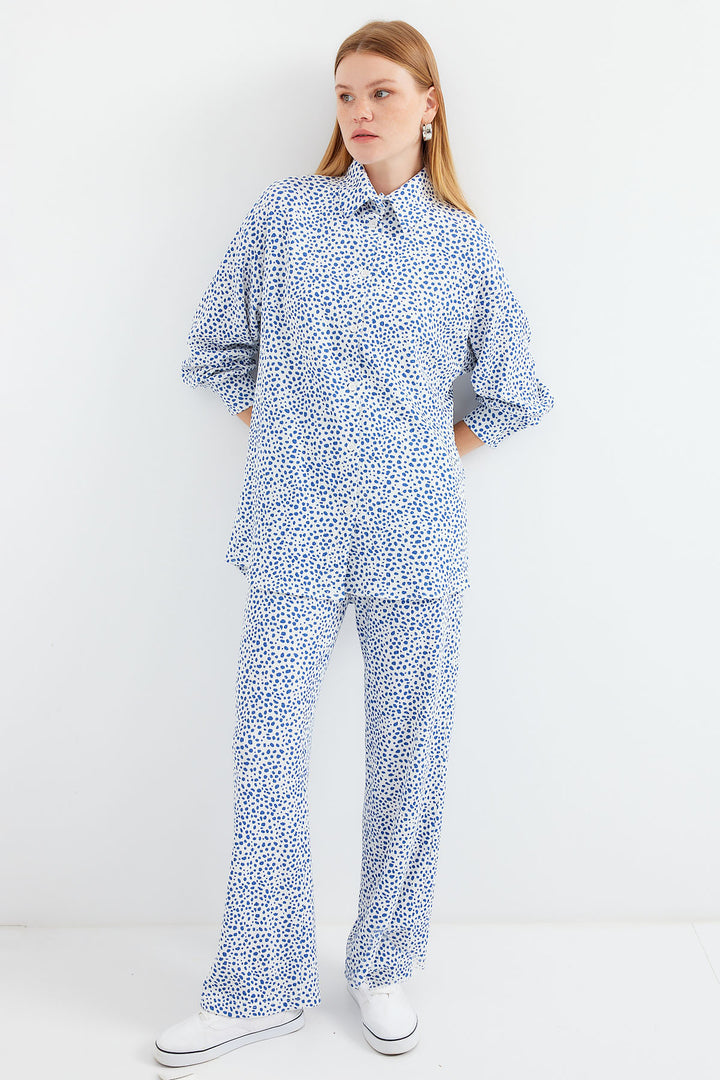 BGD Women Knitted Two-Piece Set - Navy Blue - Lviv