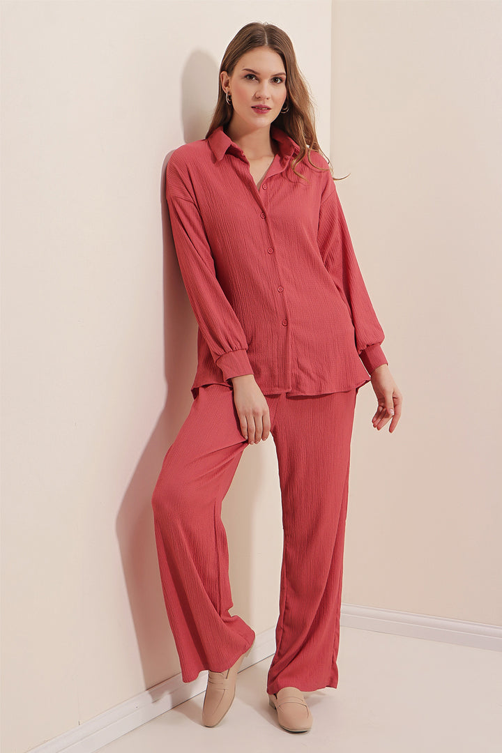 BGD Women Knitted Two-Piece Set - Rose Pink - Avondale