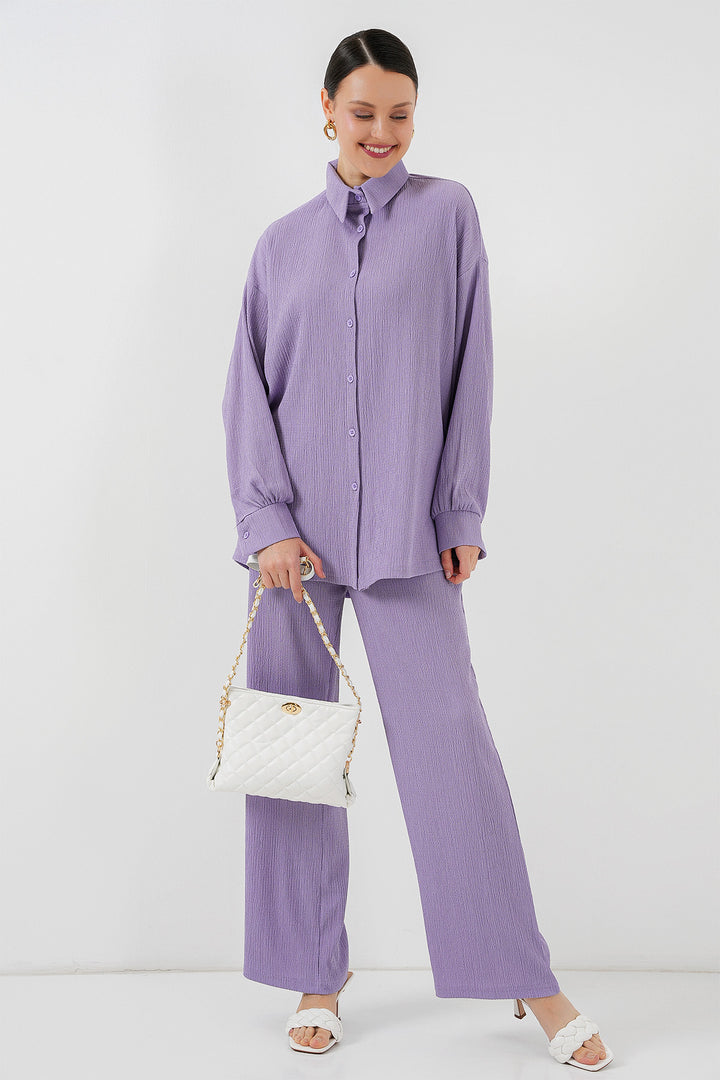 BGD Women Knitted Two-Piece Set - Lilac - El Paso de Robles
