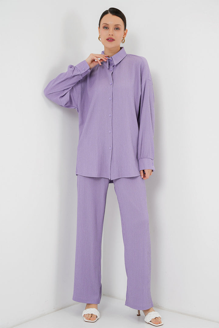 BGD Women Knitted Two-Piece Set - Lilac - El Paso de Robles