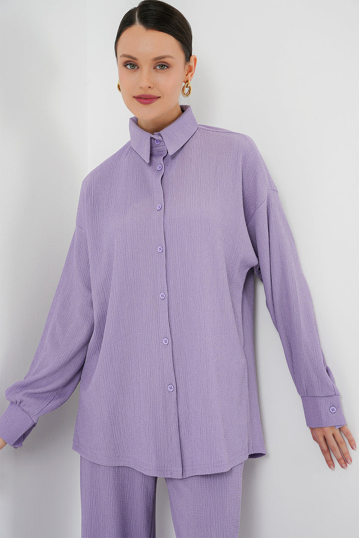 BGD Women Knitted Two-Piece Set - Lilac - El Paso de Robles