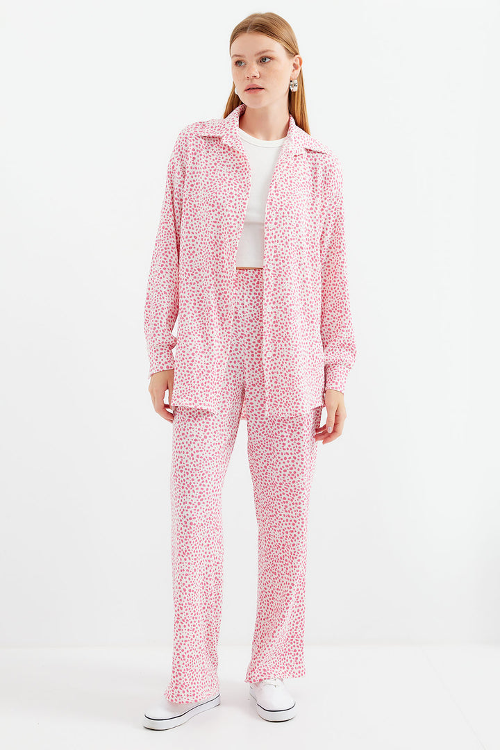 BGD Women Knitted Two-Piece Set - Pink - Avondale