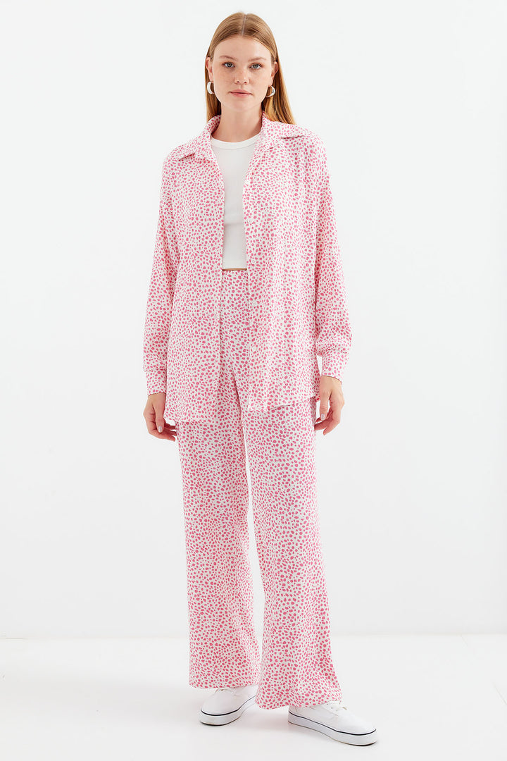 BGD Women Knitted Two-Piece Set - Pink - Avondale