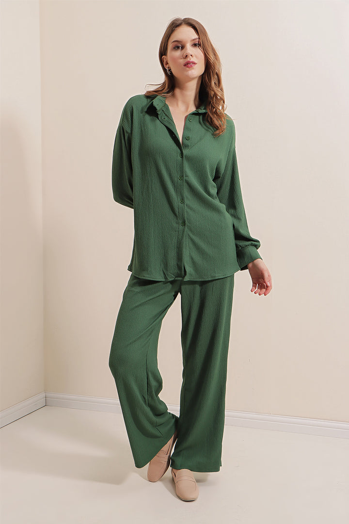 BGD Women Knitted Two-Piece Set - Emerald Green - Avondale