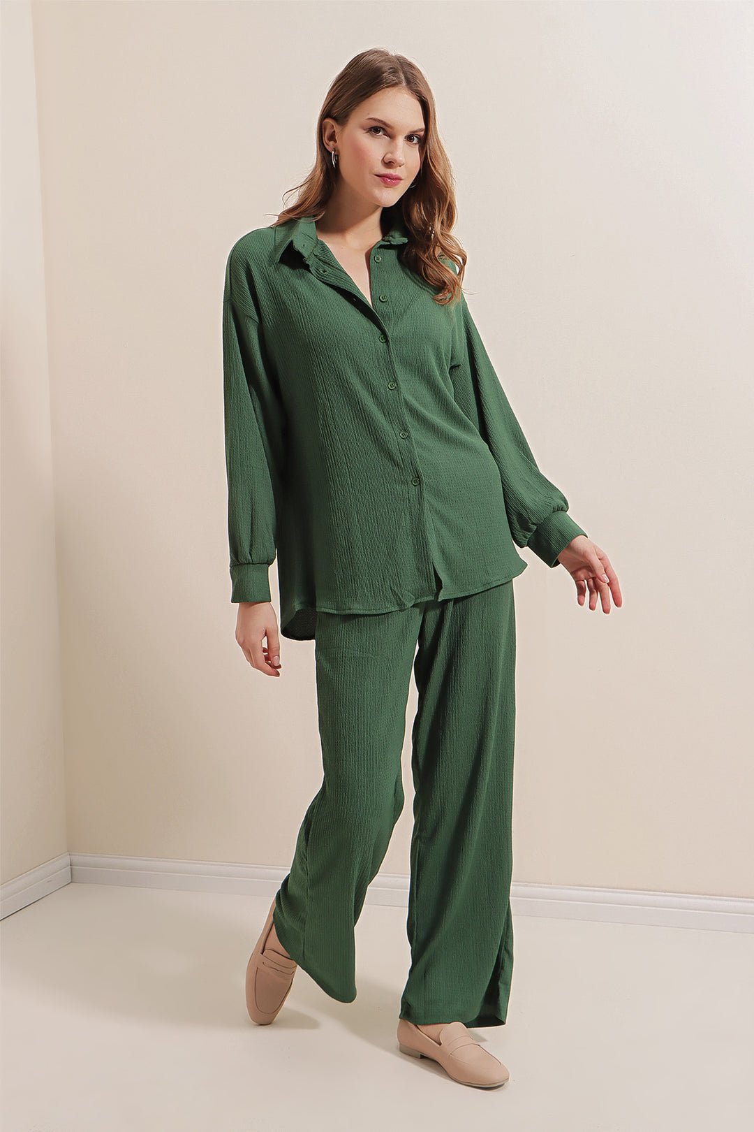 BGD Women Knitted Two-Piece Set - Emerald Green - Avondale