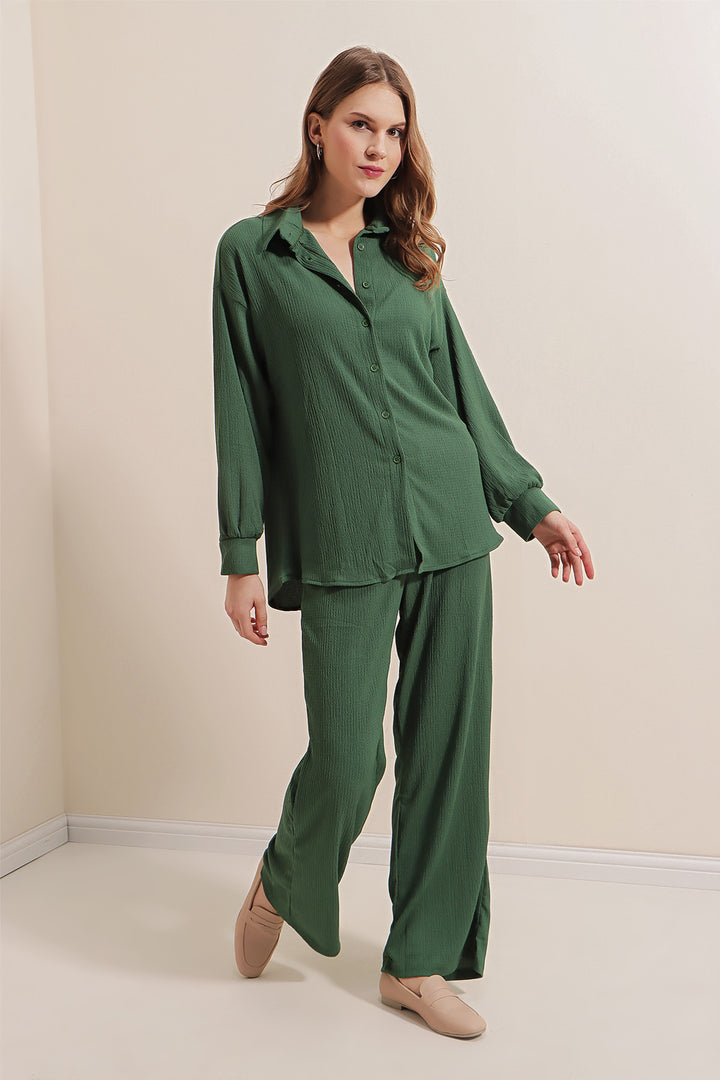 BGD Women Knitted Two-Piece Set - Emerald Green - Avondale