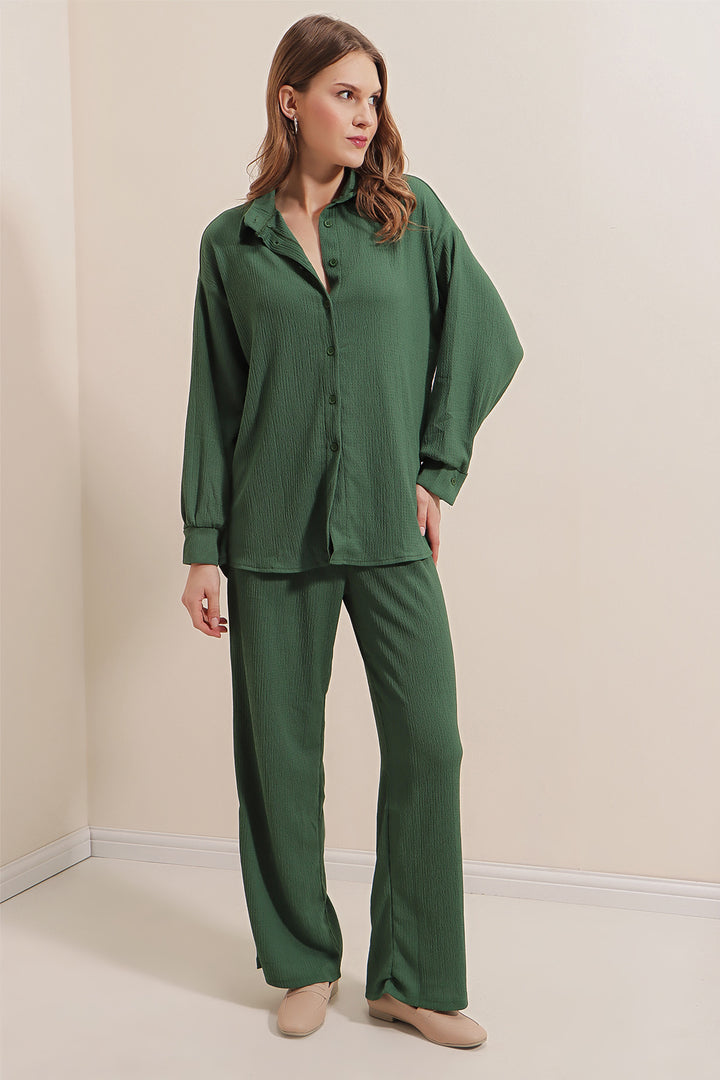 BGD Women Knitted Two-Piece Set - Emerald Green - Avondale