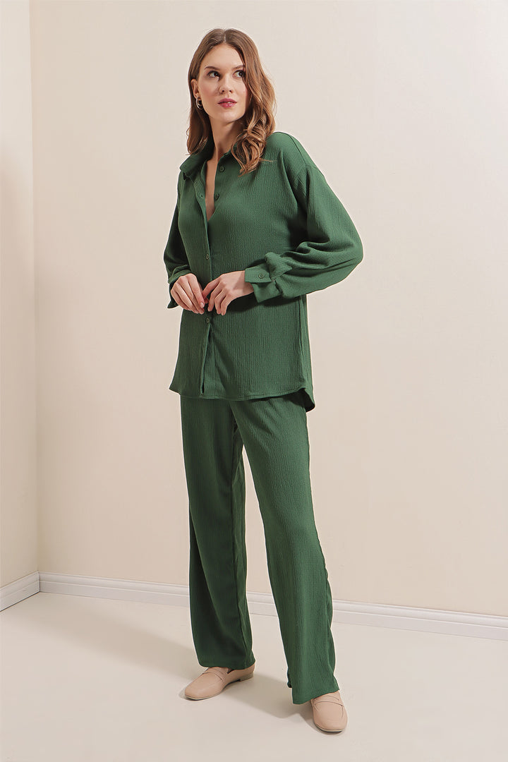 BGD Women Knitted Two-Piece Set - Emerald Green - Avondale