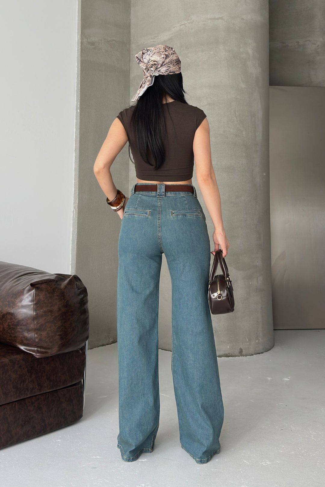 XLJ Palazzo Jeans with Dart Details 7093 - Isla