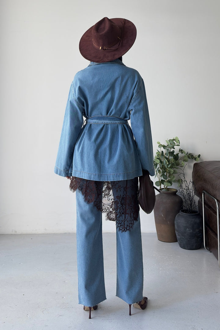 XLJ Belted Oversize Shirt - Hillsborough