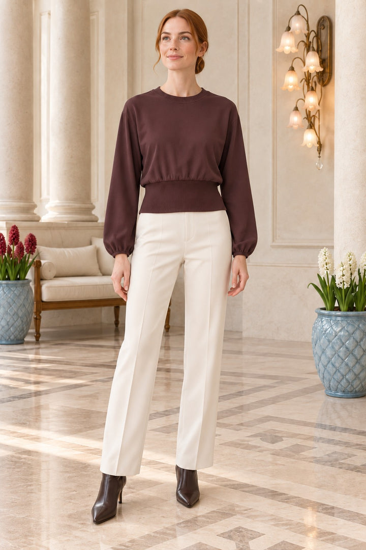 XLJ Knitted Short Blouse 440 - Woodstock