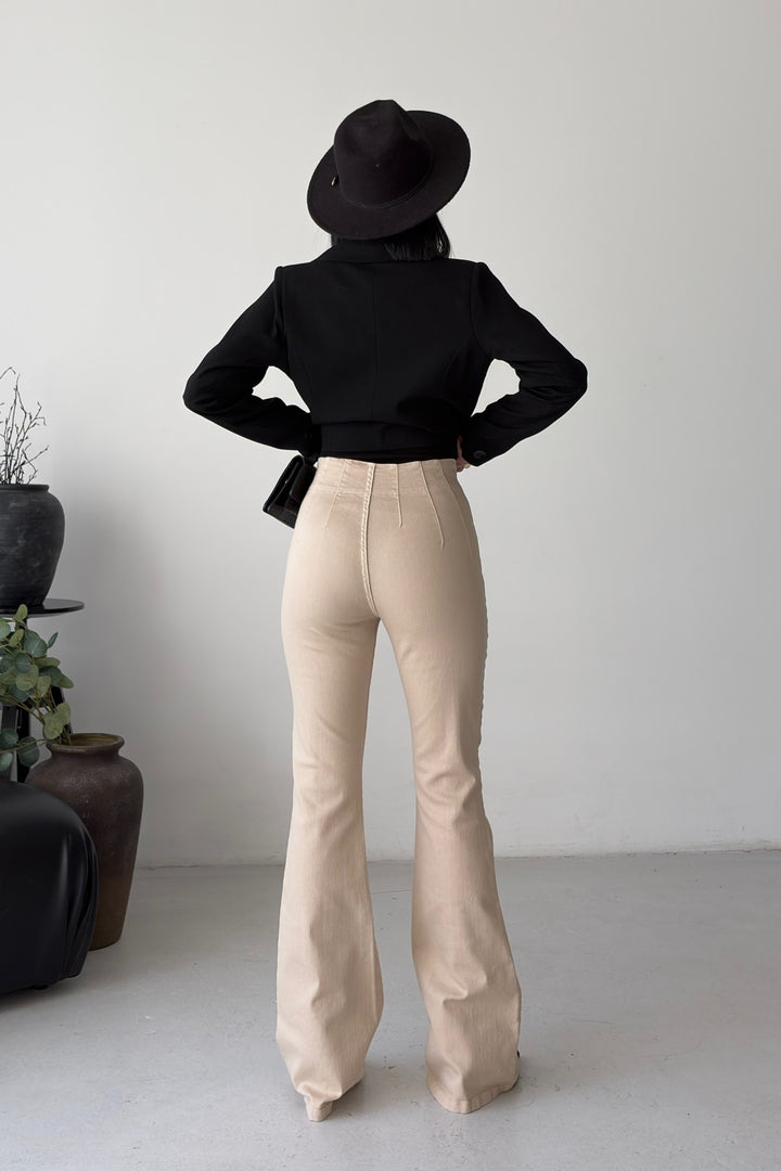 XLJ Flared Jeans with Darts on Front Waist 7021 - Tlalnepantla