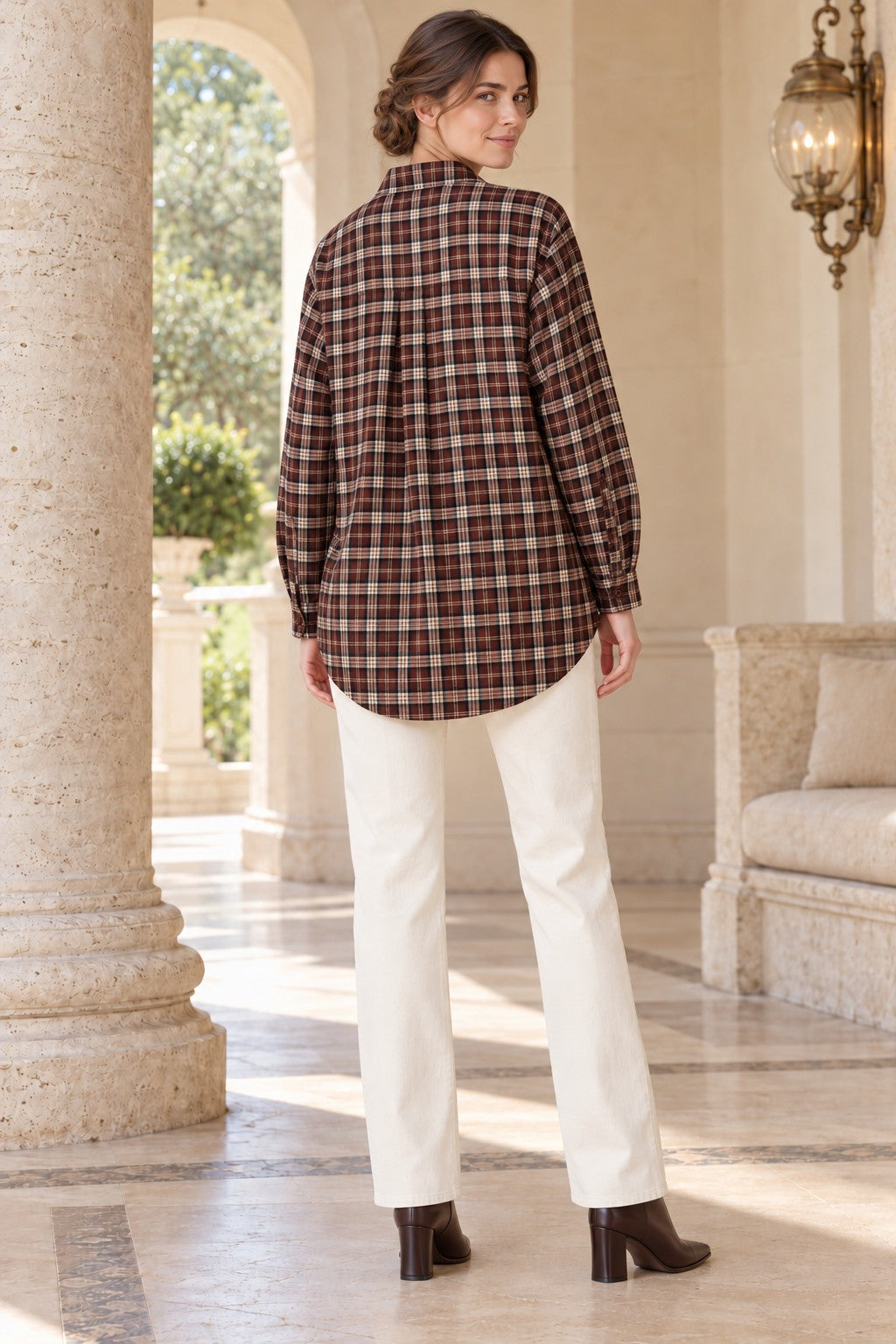 XLJ Plaid Oversize Shirt 6465 - Miercurea-Ciuc