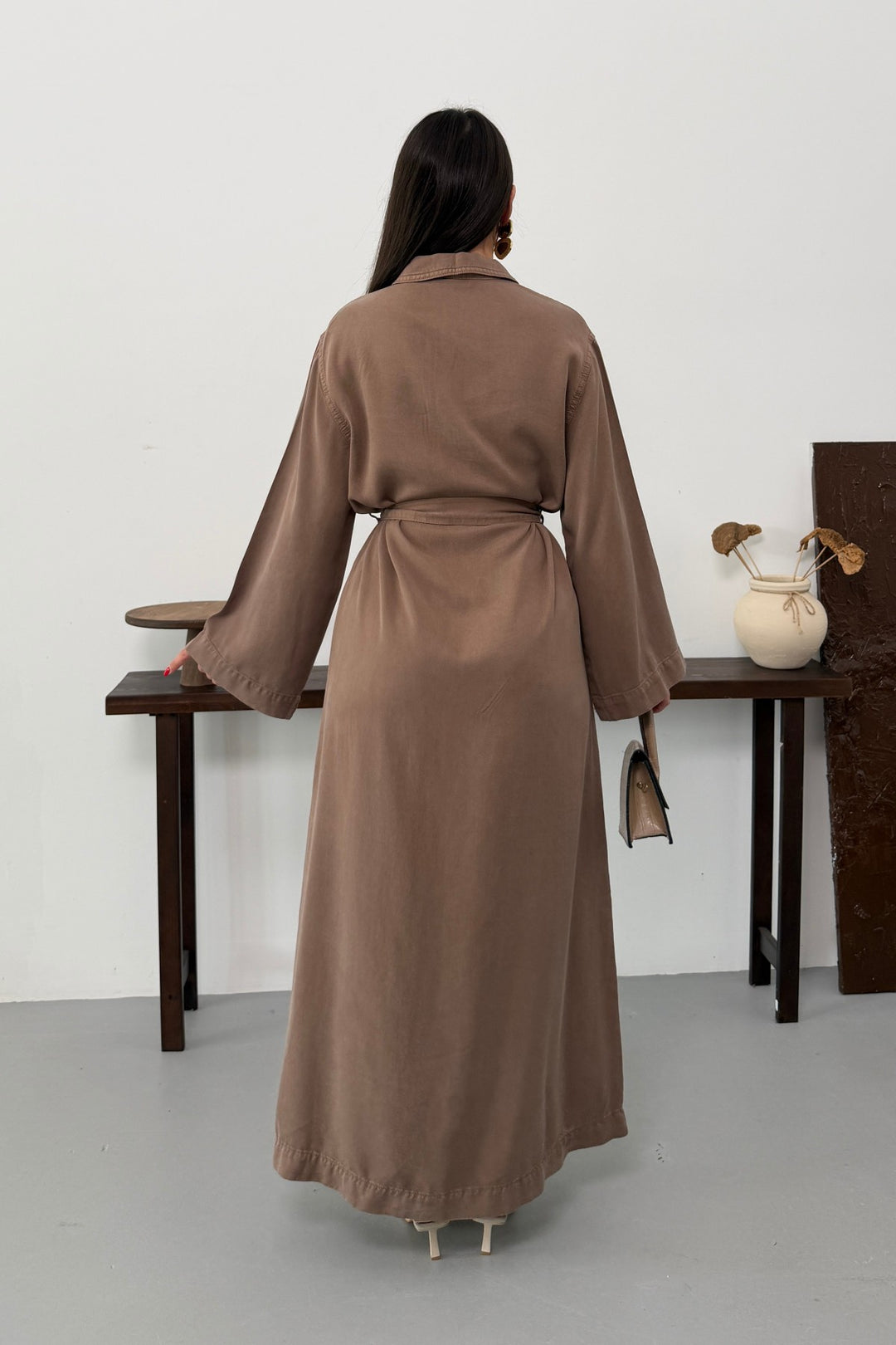 XLJ Belted Long Denim Dress - Rovereto