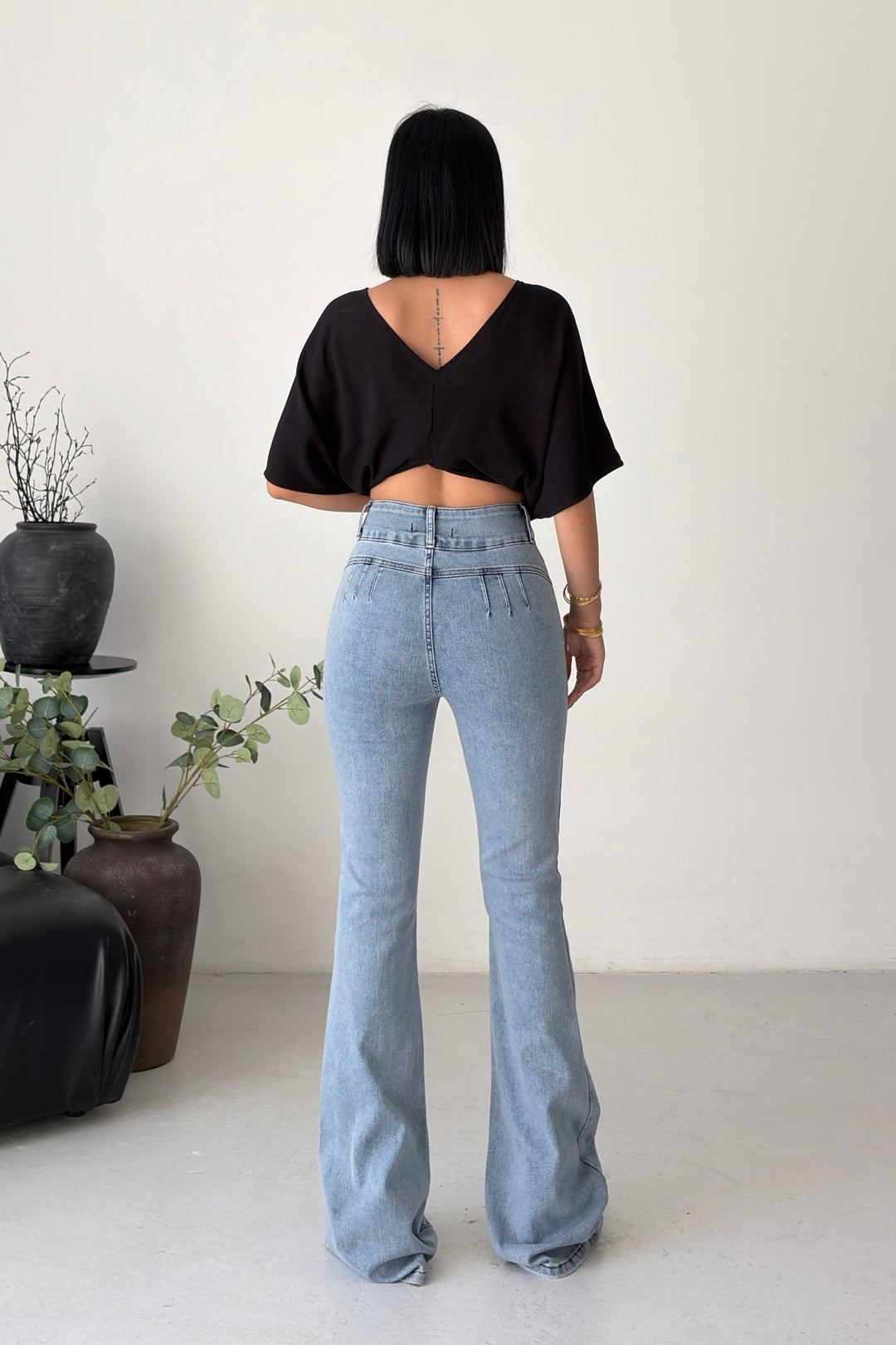 XLJ Wide Waist Jeans with Darts - Tonbridge