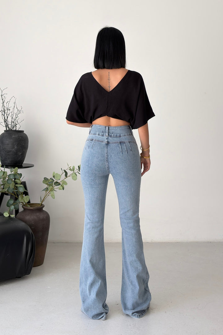 XLJ Wide Waist Jeans with Darts - Tonbridge
