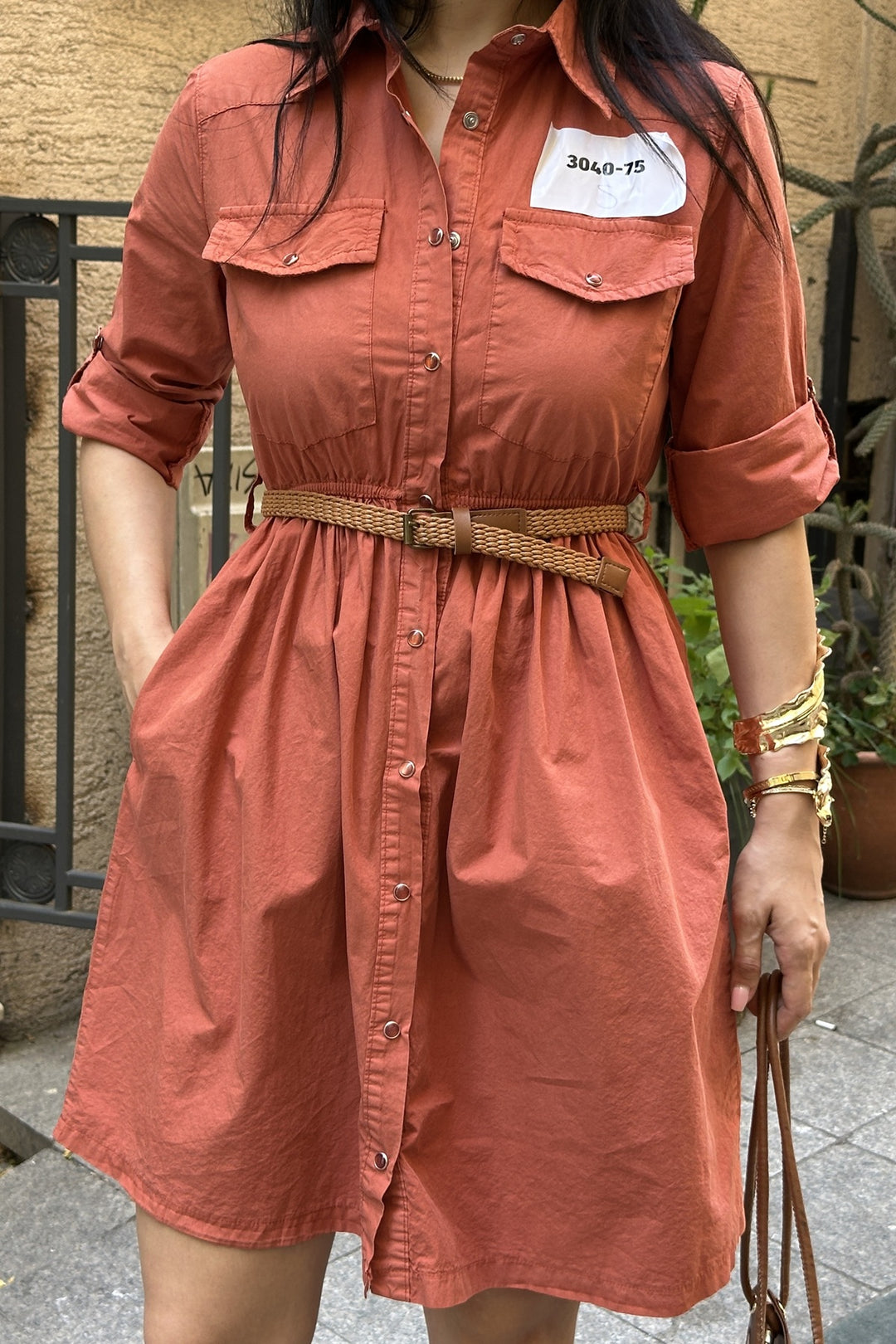 XLJ Short Denim Dress with Ruffle Detail - Hürth