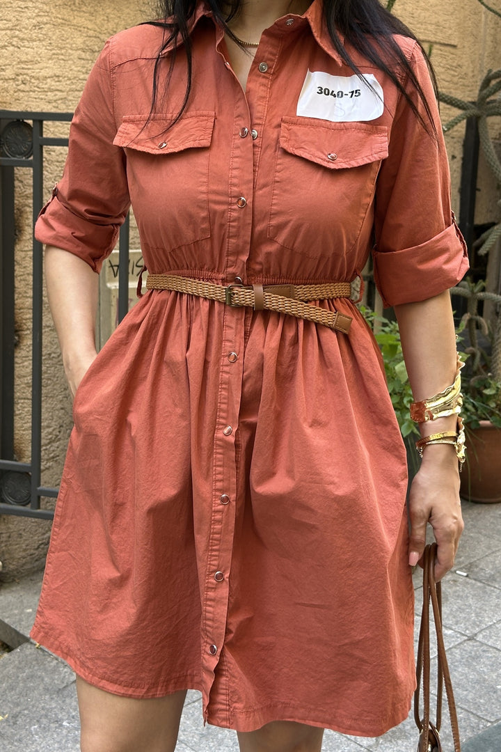 XLJ Short Denim Dress with Ruffle Detail - Hürth