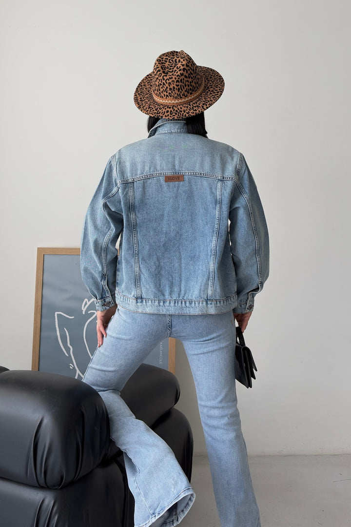 XLJ Denim Jacket with Buttons 6081 - Texcoco