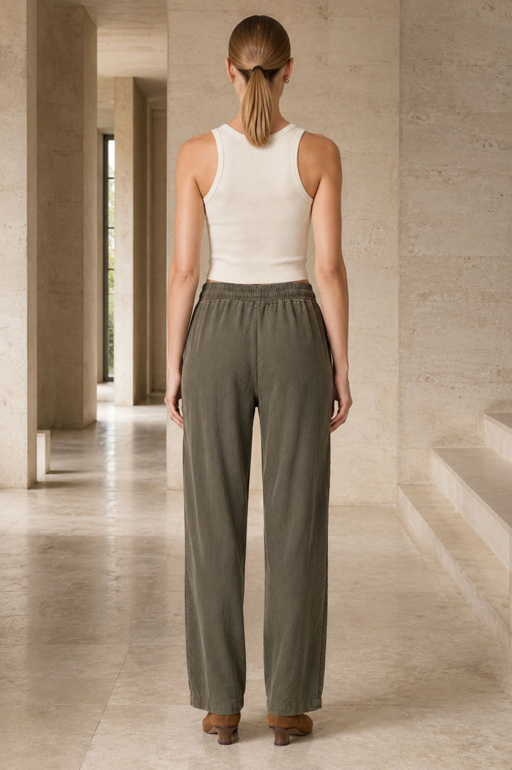 XLJ Carrot Fit Linen Pants HS703 - Isla