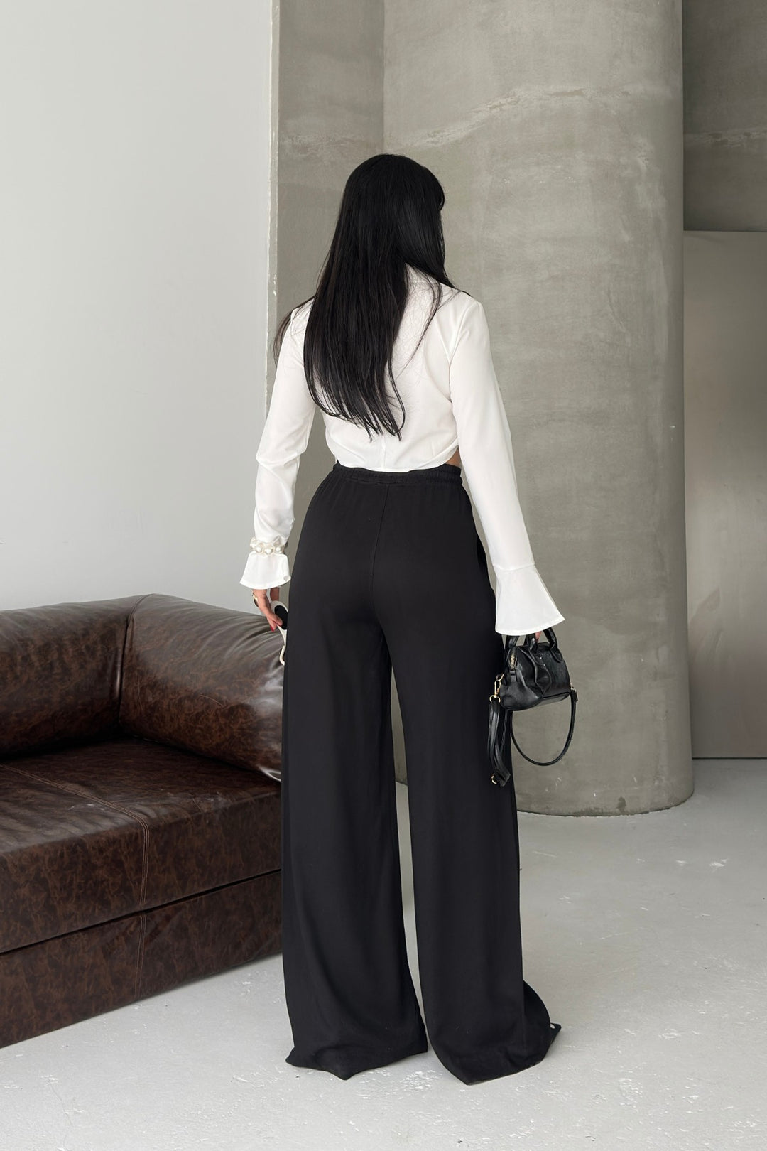 XLJ Elasticated Palazzo Trousers - Nizhyn