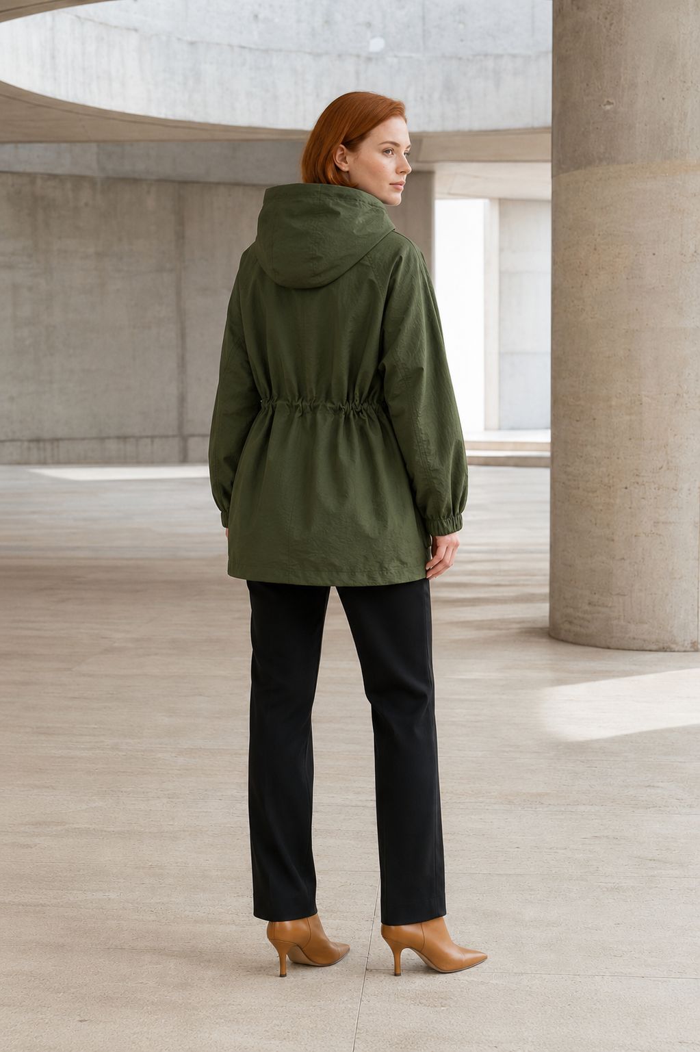 XLJ Drawstring Hooded Raincoat 6319 - Agua Prieta