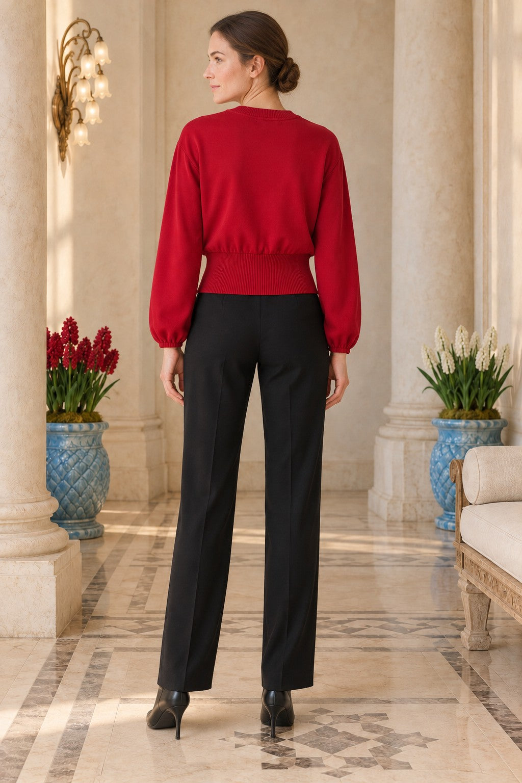 XLJ Knitted Short Blouse 440 - Jena