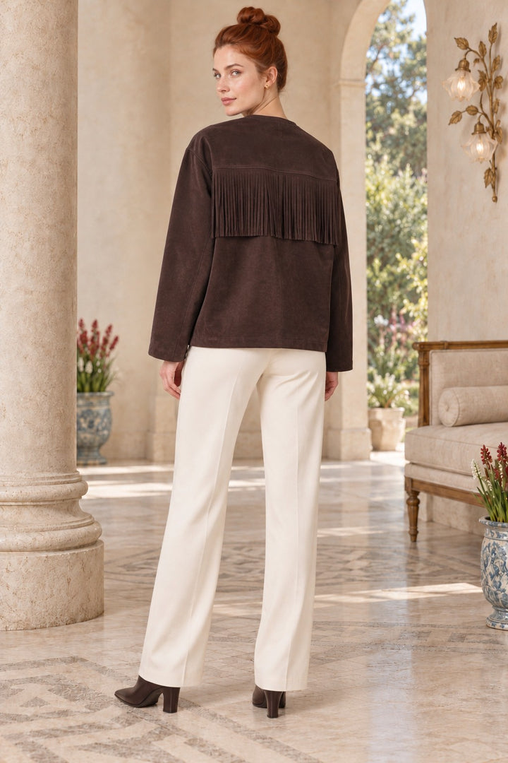XLJ Tasseled Drop Suede Jacket 6317 - Guacharachi