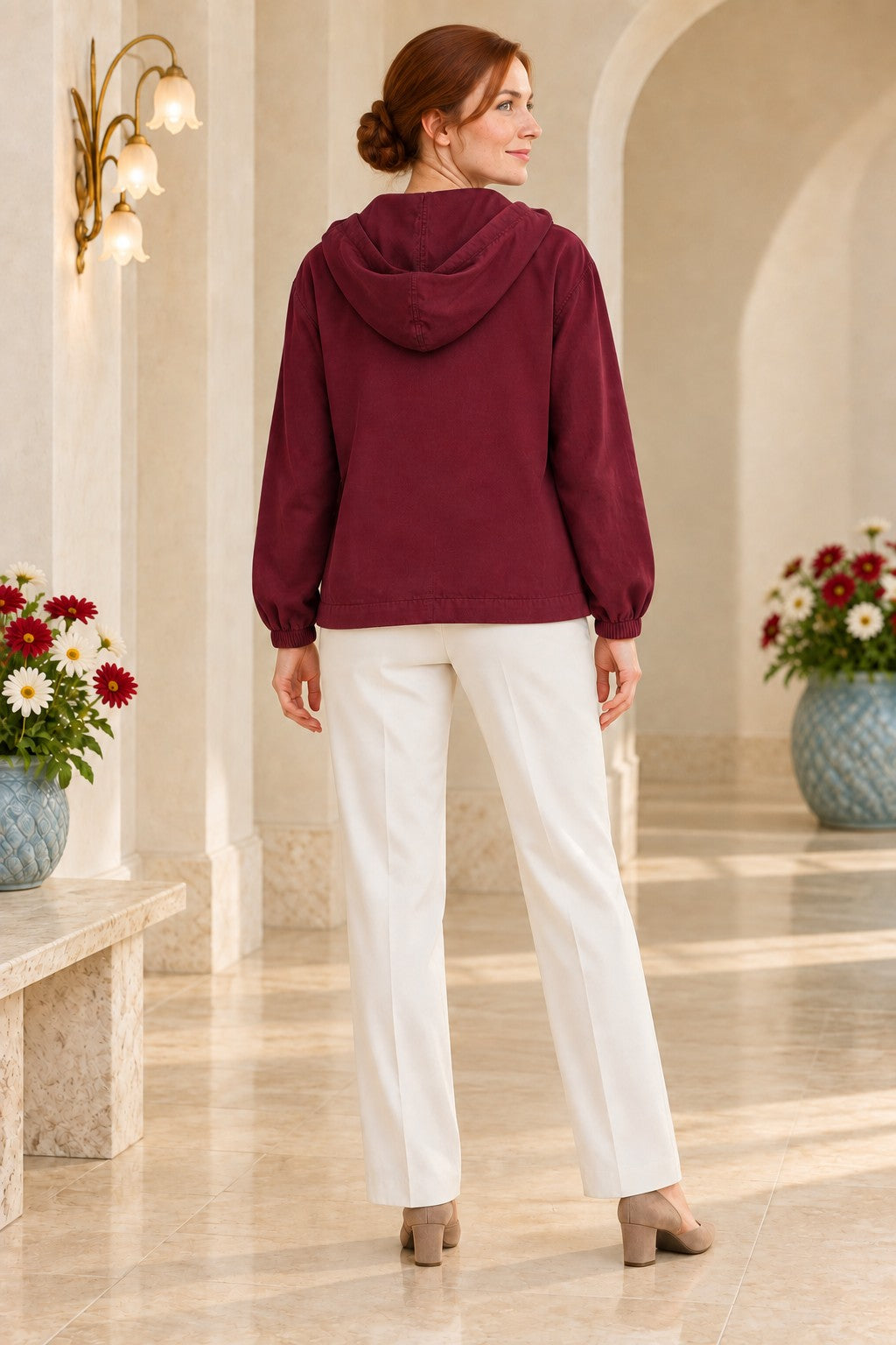 XLJ Hooded Cardigan with Integrated Undershirt 6392 - North Port
