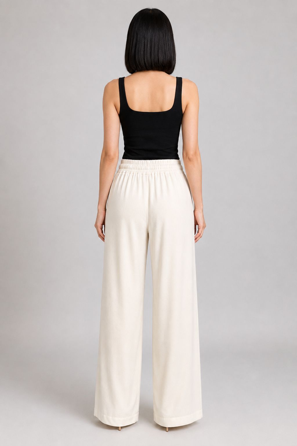 XLJ Elasticated Palazzo Trousers - Pokrovsk