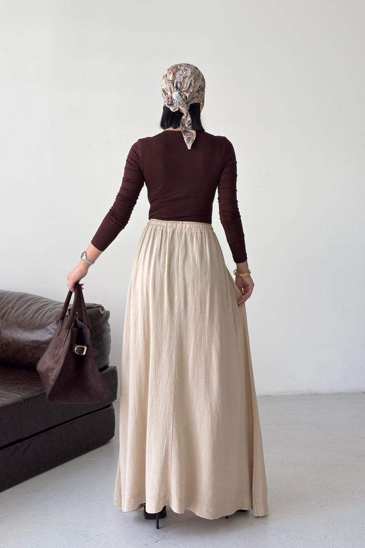 XLJ Elasticated Long Skirt - Springfield