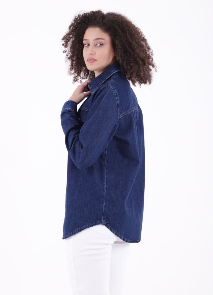 XLJ Denim Shirt with Snap Buttons - San Luis