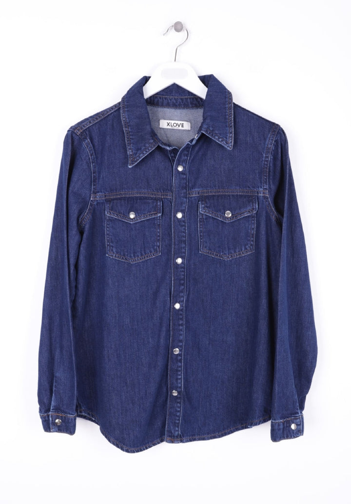 XLJ Denim Shirt with Snap Buttons - San Luis